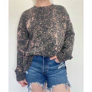 🪲3/$12🪲 Time & Tru | Bleach Dyed Pullover Sweater